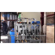 Disposable Aluminium Foil Container Machine For FoodPackageStockBbq